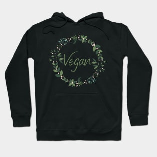 Be Vegan! Pretty Floral Hoodie